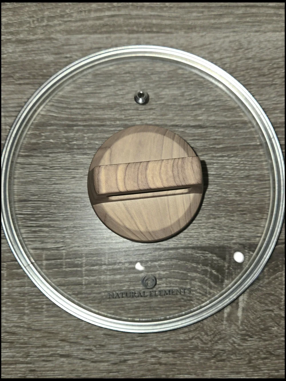 Natural Elements Woodstone Glass Lid  8 1/4” Replacement Lid.
